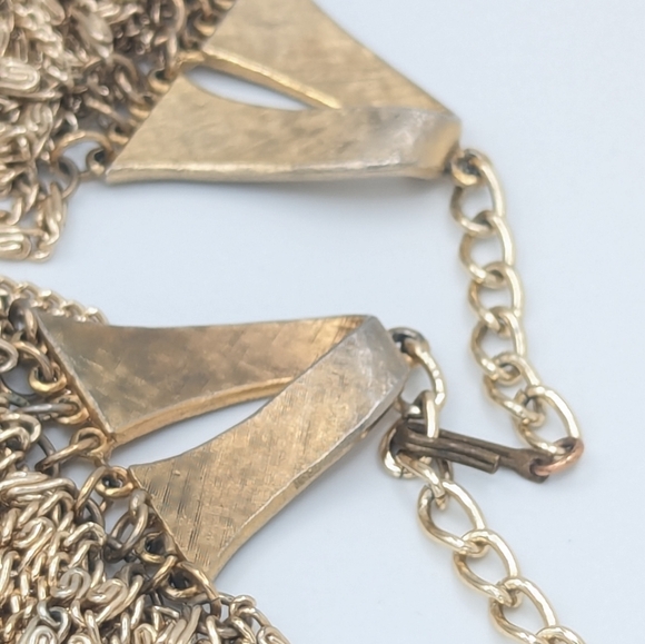 Vintage ART Statement Multi Chain Two Piece Set - Picture 10 of 12